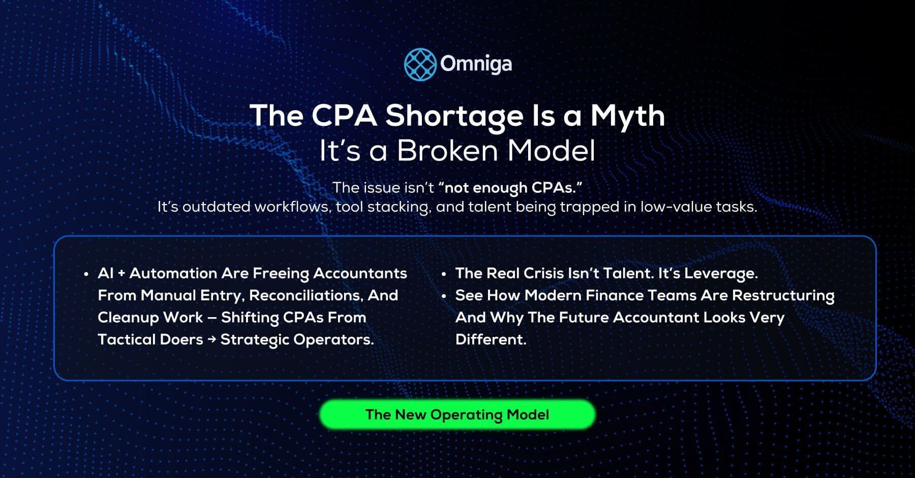 The CPA Shortage Is a Myth — It's a Broken Model